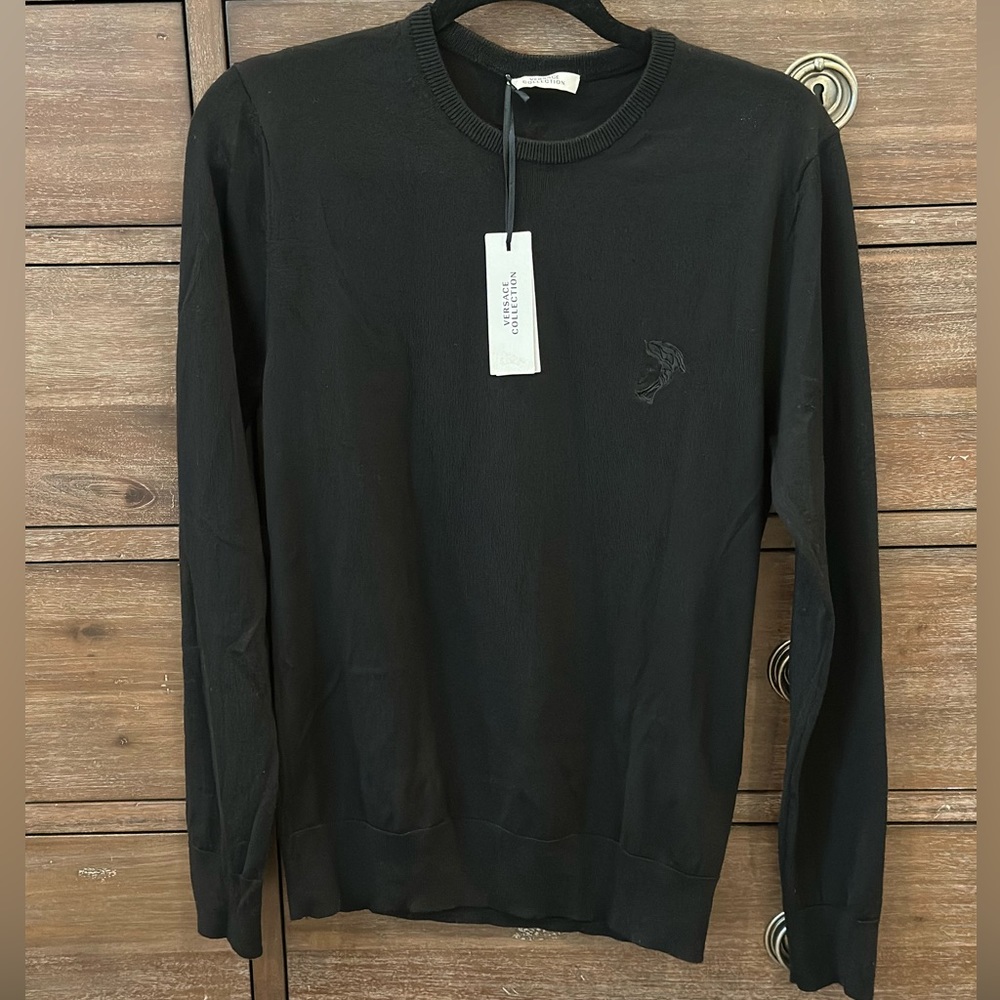 Versace light sweater size small